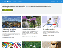 Tablet Screenshot of pagewizz.com